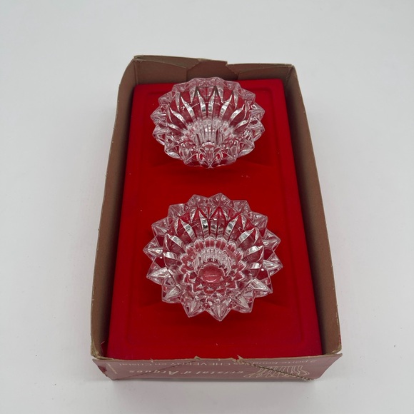 Cristal d’Arques Cheverny Crystal candlestick holders 24% lead made in France - Picture 4 of 8